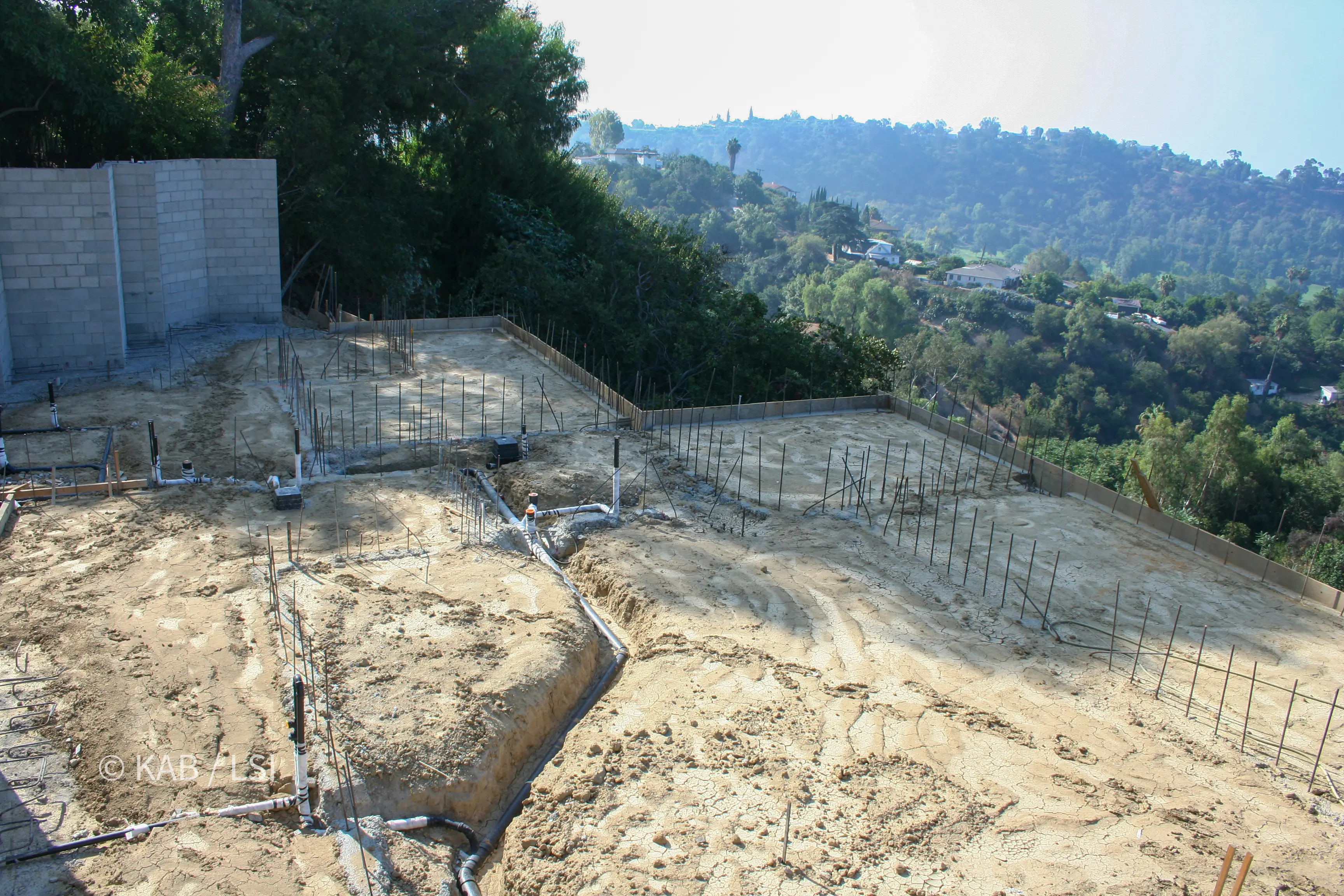 Engineering a hillside home foundation above the valleys of La Habra Heights