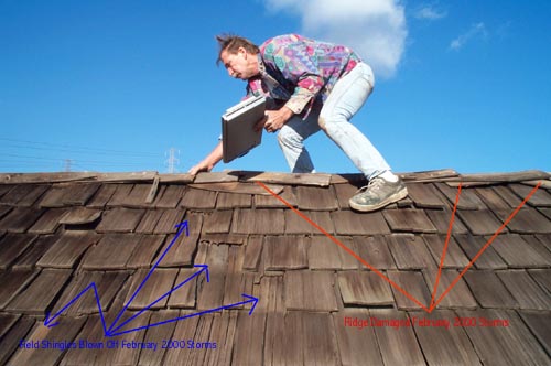 Roof ridge inspection — early detection of wind and water damage before it becomes catastrophic © KAB/LSI