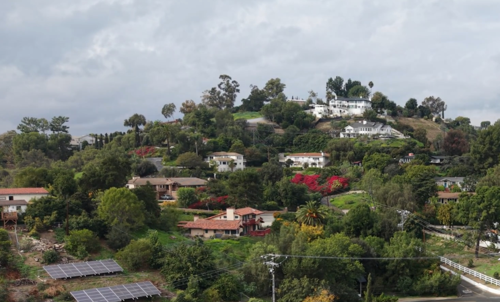 Hillside view (drone)
